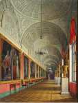 Hau Edward Petrovich Interiors of the Small Hermitage. The Southern Part of the Romanov Gallery - Hermitage